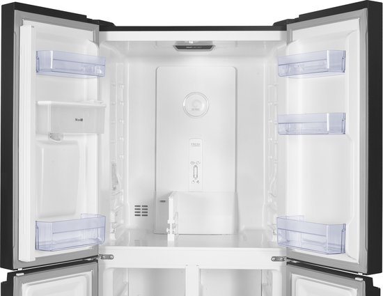 Bella BMD448-WSDI - Amerikaanse Koelkast - 4 Deuren - 3 jaar garantie - Waterdispenser - No-Frost - Digitaal Display
