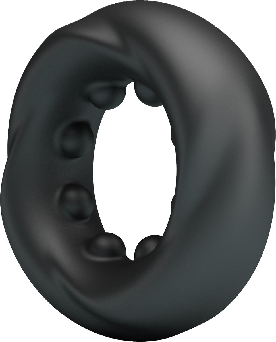 Crazy Bull - Daquez - Super Soft Siliconen ring - Model 4 - Zwart