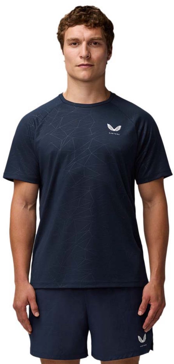 Castore Adapt Aop T-shirt Met Korte Mouwen Blauw XL Man