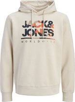 Jack & Jones - Heren Hoodies Luke Sweat Hood - Beige - Maat M