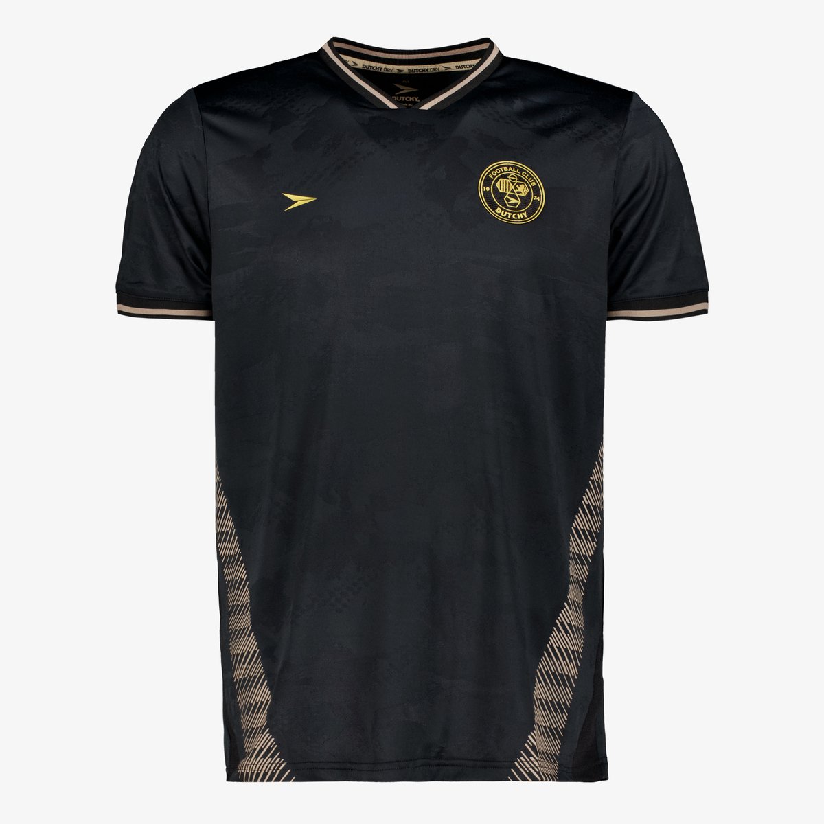 Dutchy Dry heren voetbal T-shirt zwart - Maat XXL