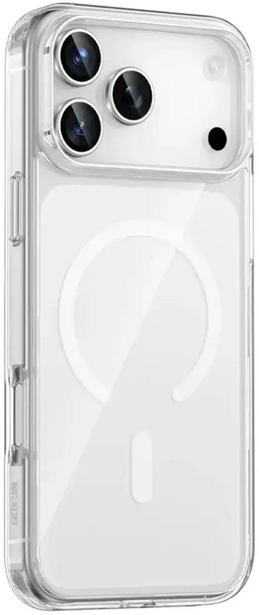 Shopiso Clear Series – Telefoonhoesje – iPhone 17 Pro – Transparant – Shockproof
