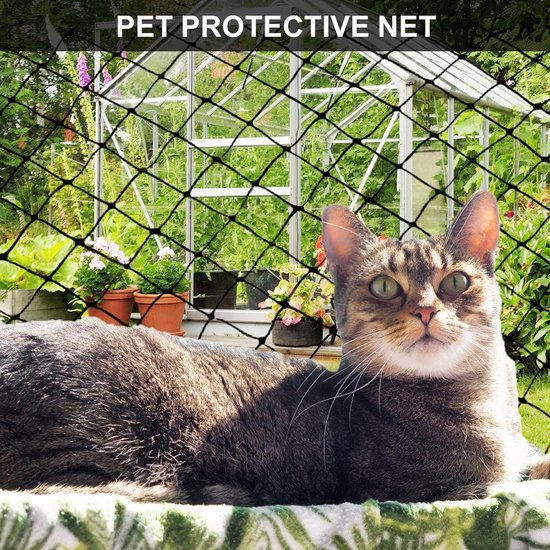 Innovaland Luxe Kattennet 8 x 3 meter - Compleet & Nieuw