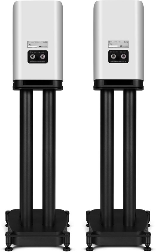 Wharfedale EVO 5.1 Boekenplank Speakers met stands - Hifi Stereo Set - Passieve Speaker - 2-Weg Luidsprekers - Wit van Wharfedale — afbeelding 3