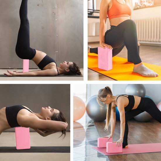 2 Stuks Yoga Blokken - Hoogwaardige EVA Schuim Yoga Brick, Lichtgewicht & Antislip, Ideaal voor Yoga, Pilates, Fitness en Meditatie Oefeningen van SonoSolida — afbeelding 2