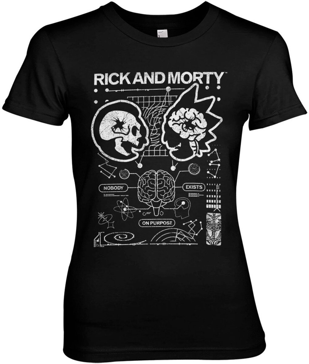 Rick and Morty T-shirt „Nobody Exists“ On -Purpose Girly Tee WB-5-RM015-H83-17