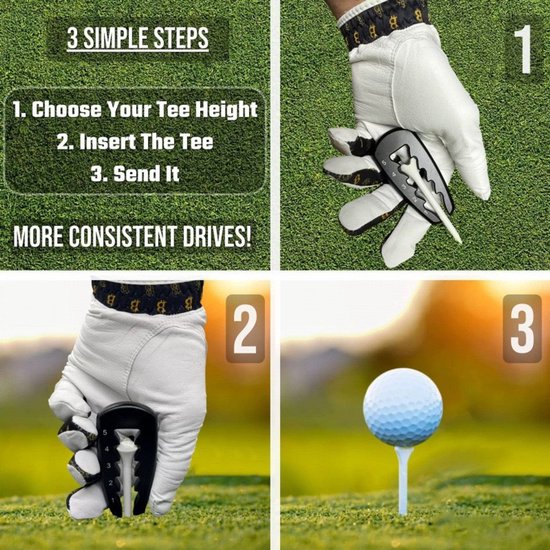 stuks golf tee hoogtemeter, tee hoogte-instelapparaat, golf hoogte-instelapparaat. — afbeelding 3