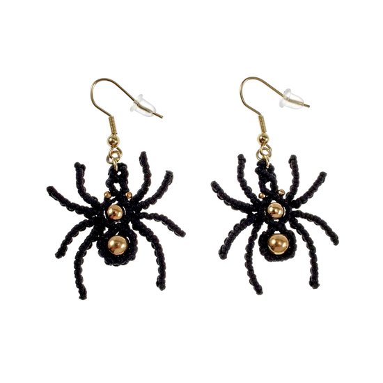Boucles D'oreille Araignée Halloween - Neuf Sans Emballage - Bijou Fantaisie Effrayant