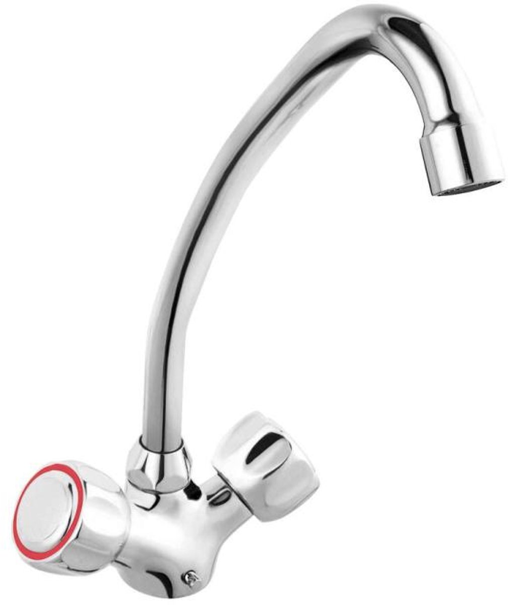 FERRO Standaard BST4 | Staande keukenmengkraan met draaibare uitloop & waterbesparende aerator | Chroom