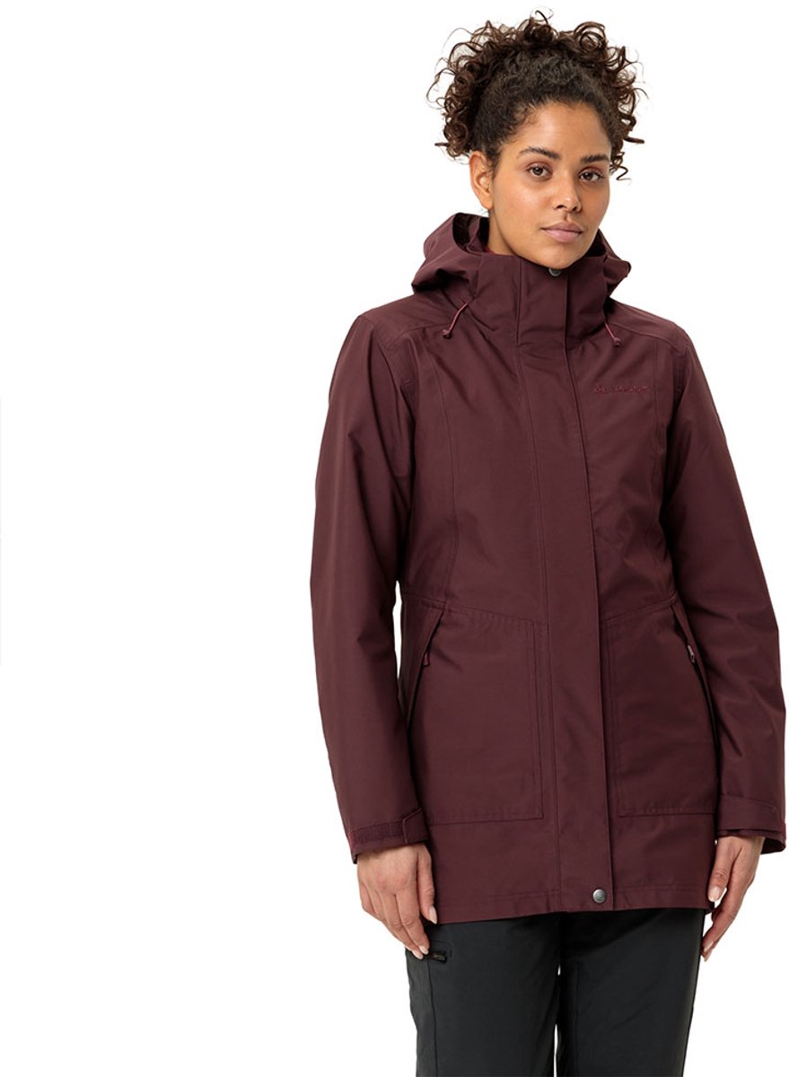 Vaude Idris 3in1 Iii Afneembare Jas Vrouw Dark Oak
