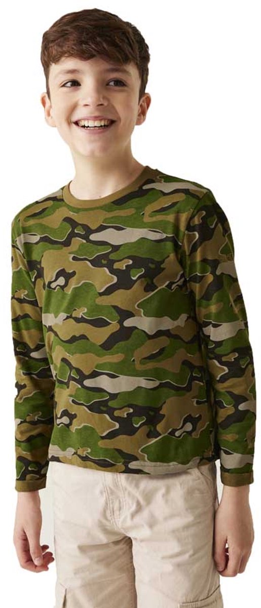 Regatta Wenbie Iii T-shirt Met Lange Mouwen 11-12 Years Groen