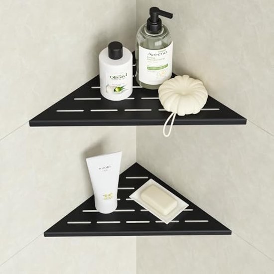 Badkamer Organizer Shampoo Houder Zwart