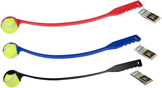 Foto: Benson krachtige balwerper 63 cm drie kleuren inclusief bal voor eindeloos speelplezier