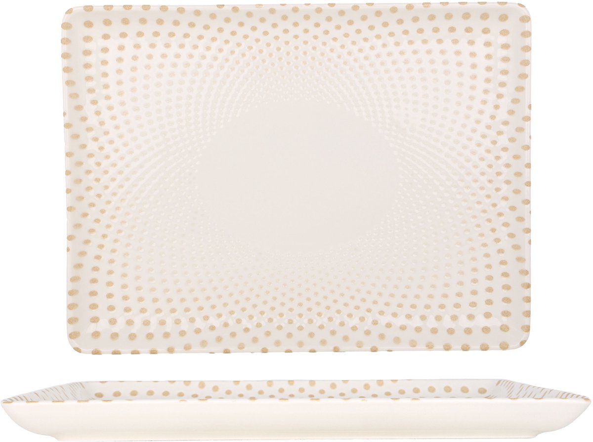Rinart Serveerschaal - Punto - Porselein - 30x22 cm - set van 2