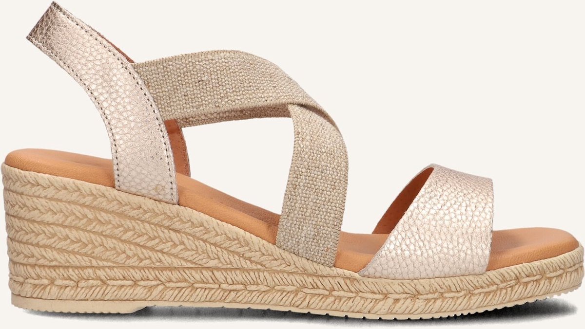 LINA LOCCHI 1110 Sandalen Met Sleehak Dames Goud