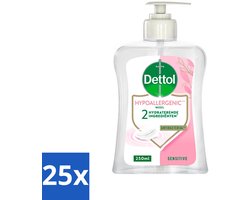 25 x Dettol - Handzeep - Hypoallergenic - Gevoelige Huid - 250 ml - Baby - Kinder - Droge Handen - Geïrriteerde Handen - Handhygiëne