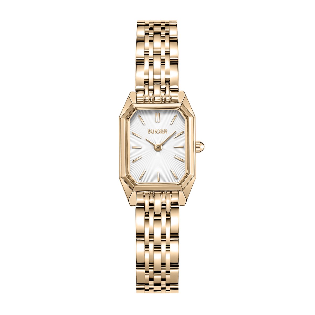 BURKER Isabell Petite Horloge Dames - Rechthoekig - Goud - Schakelband - 29 mm