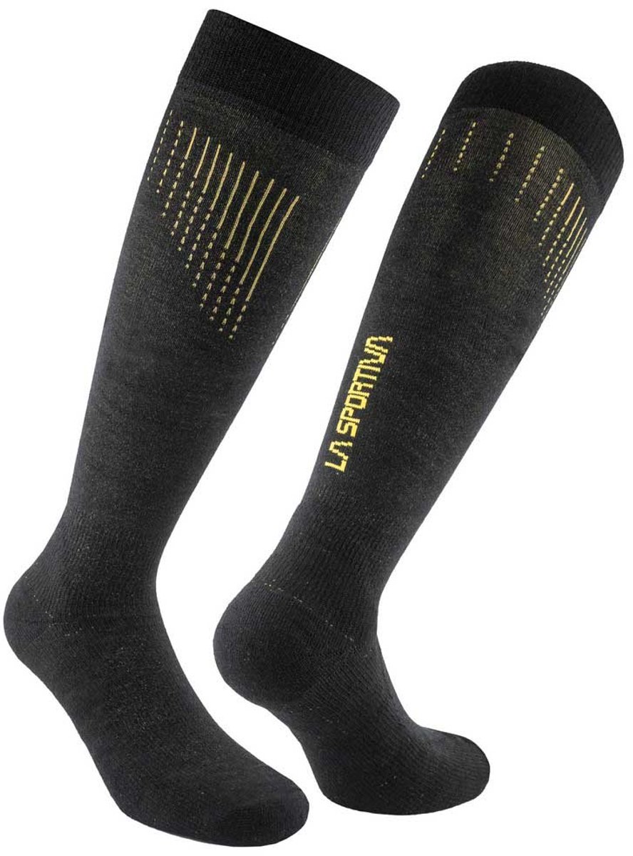 La Sportiva Wool Thermo Lange Sokken Man Vrouw Zwart