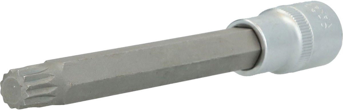 BRILLIANT TOOLS 1/2" Vielzahnbitsleufdop 140 mm lang M12 - BT022955