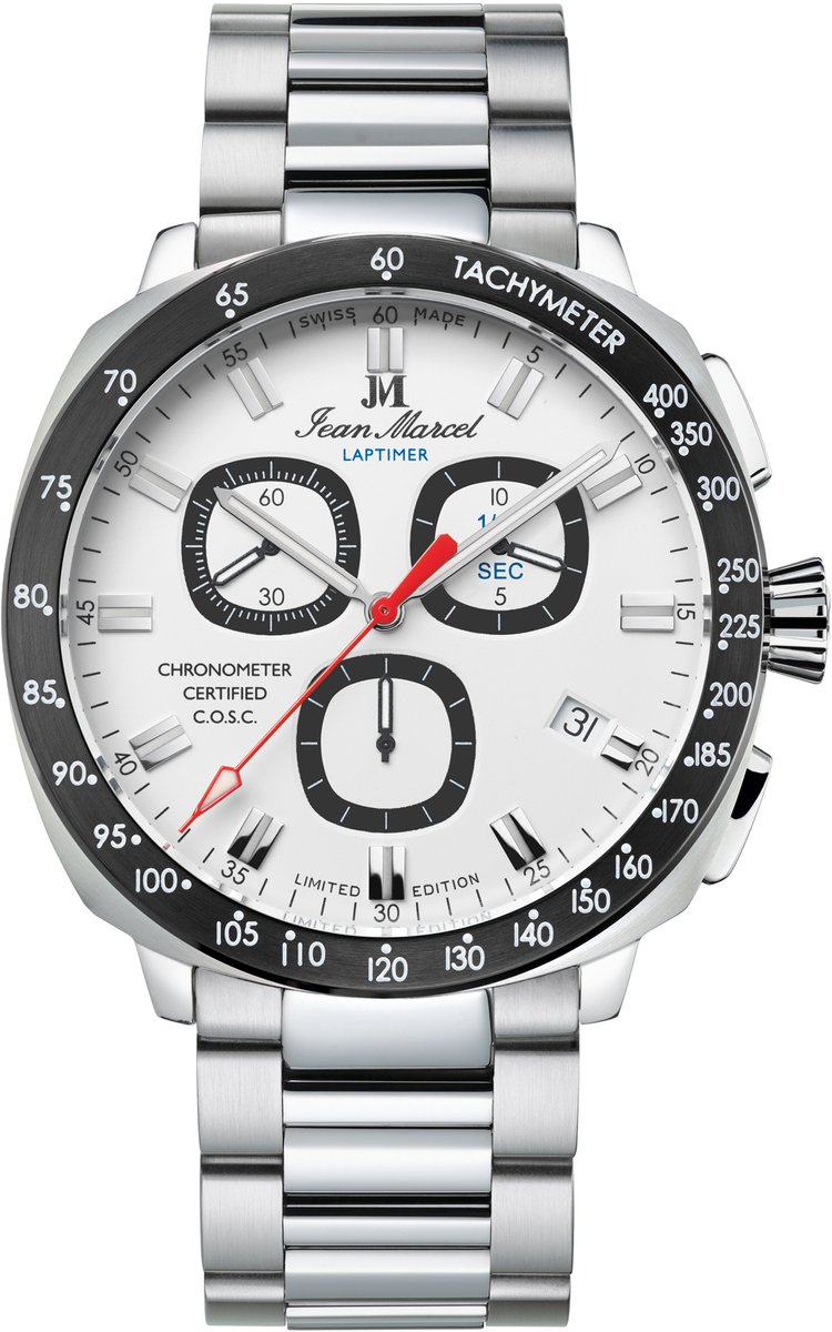 Jean Marcel Herren Armbanduhr Edelstahl Glänzend 23cm