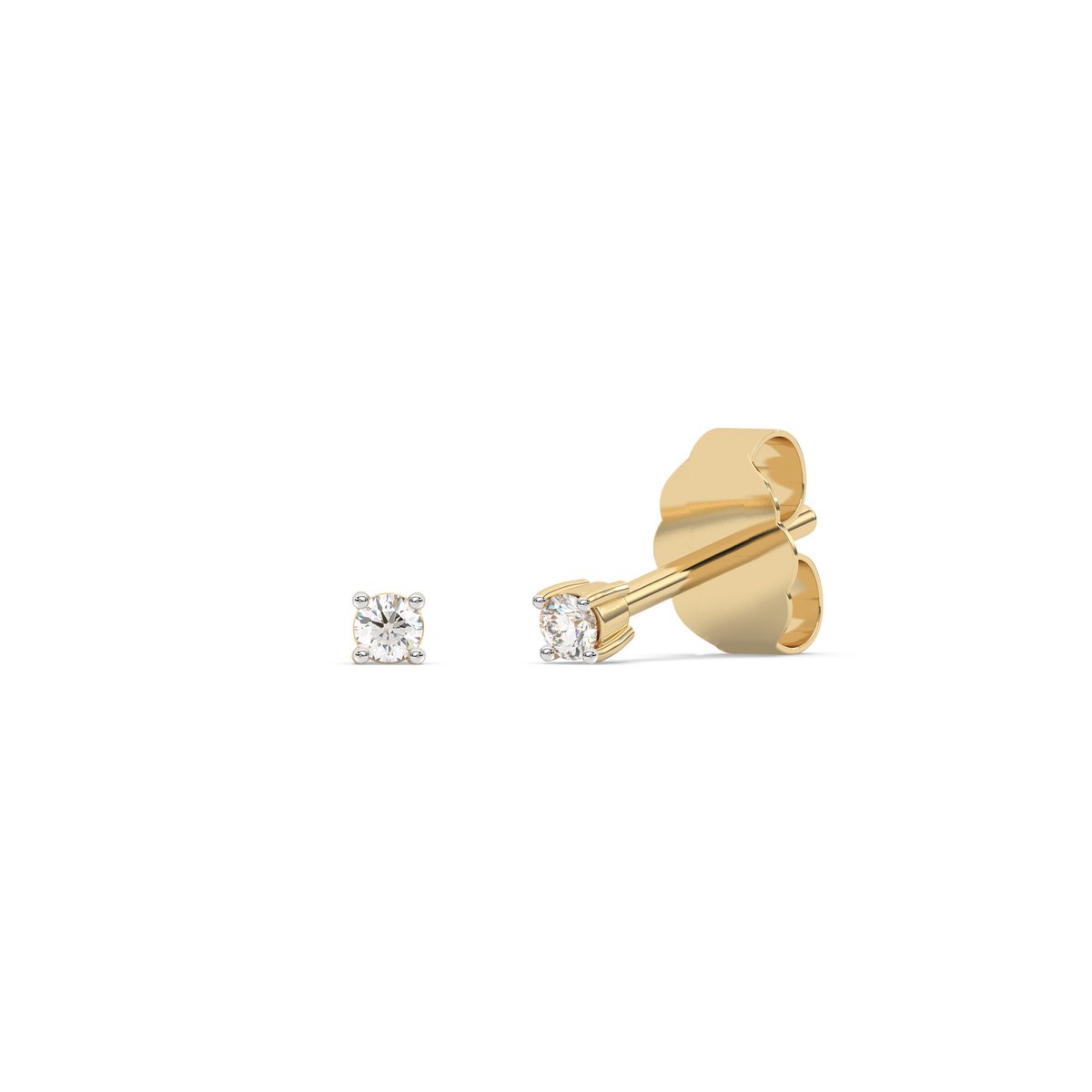 Diam Addict Ohrring 585 Gelbgold mit im Labor gezüchteten Diamanten