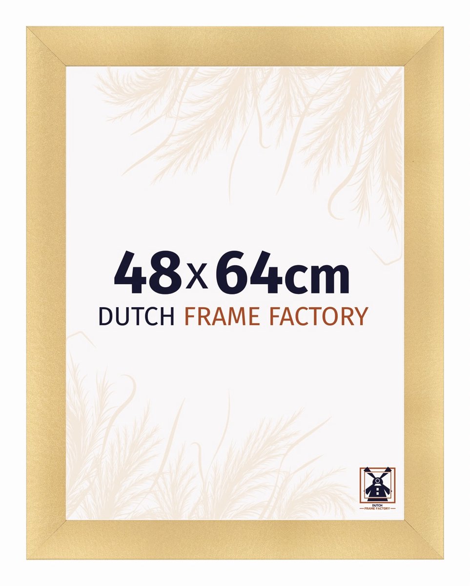 Dutch Frame Factory Fotolijst 48x64 cm - MDF - Goud Mat - Praag
