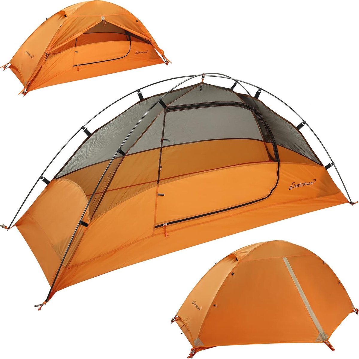 Ultralichte 1-Persoons Kampeertent - Waterdichte Trekkingtent voor Avontuurlijke Reizen