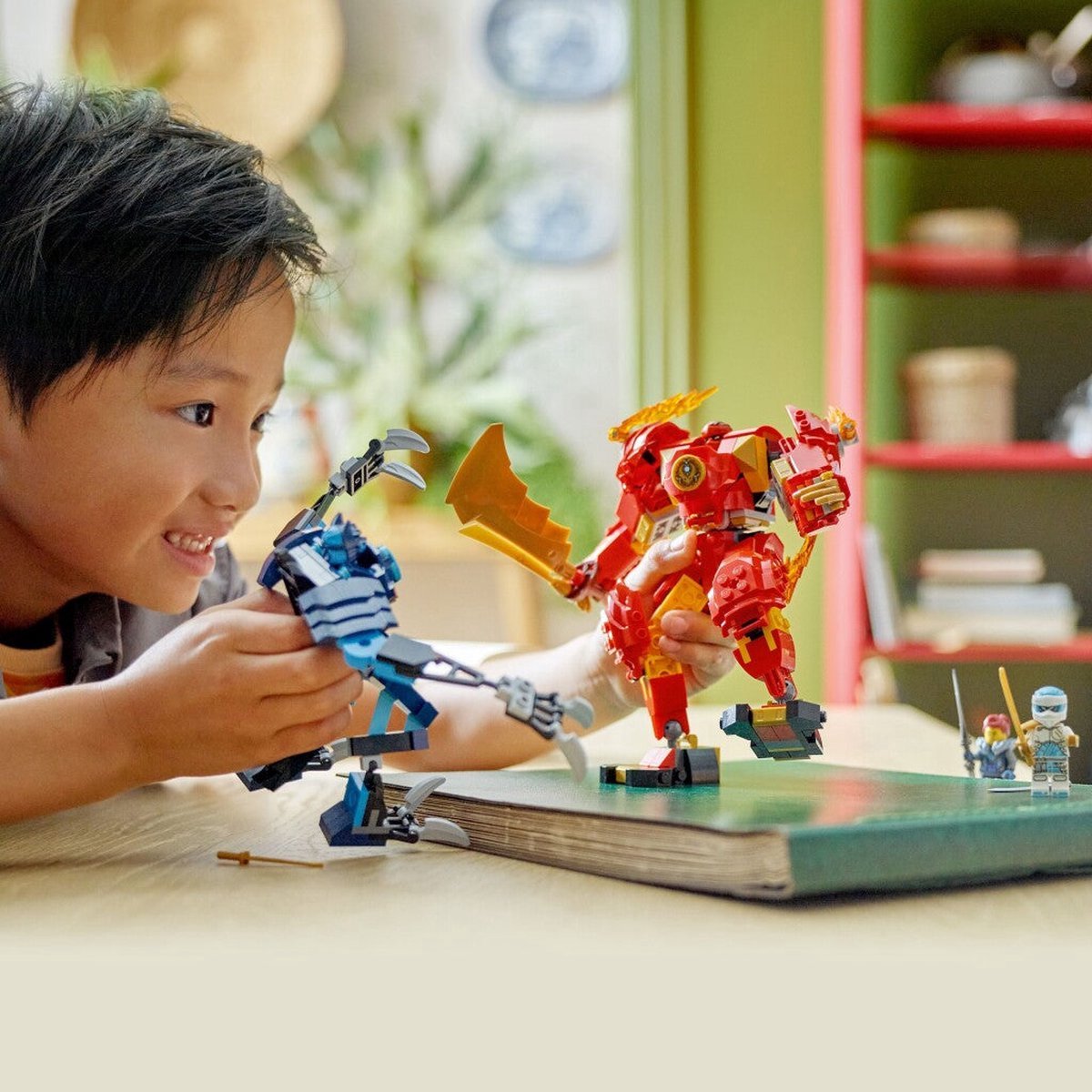 LEGO 71808 NINJAGO Kai's elementaire vuurmecha Actiefiguur Speelgoed voor Rollenspellen — afbeelding 13