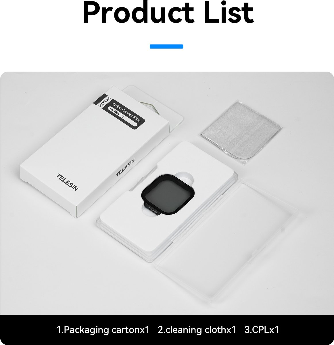 Telesin CPL Lens Filter voor GoPro Hero 13 thumbnail 2