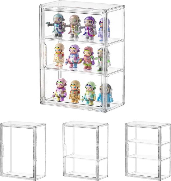 Pop Mart Vitrine - Stapelbare Aufbewahrungsbox für Figuren