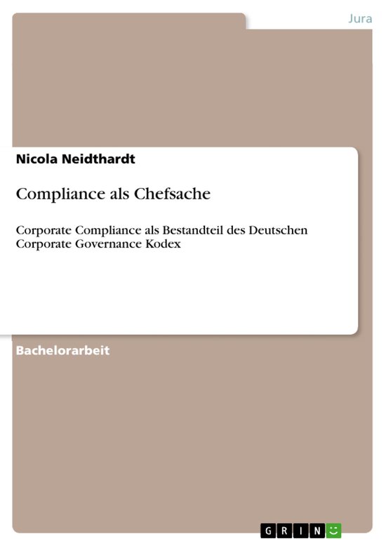 Compliance als Chefsache - cover