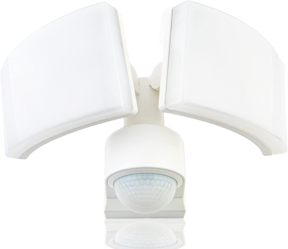 LED Spot met Bewegingsmelder 360° - 2x20W, 4400lm, IP65, Voor Wand- en Hoekmontage