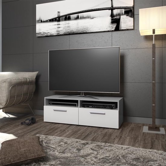 Hoek design tv meubel rondom een zuil - Design Meubel Op Maat