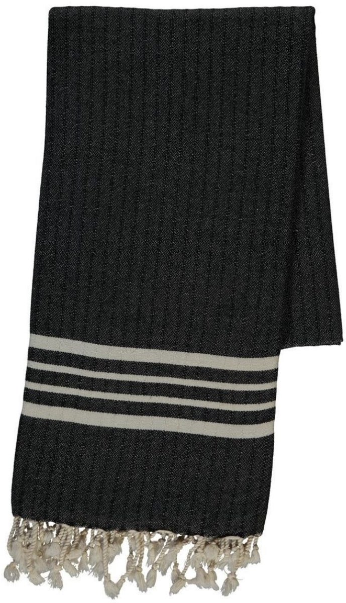 Hamamdoek XL Black – Krem Sultan