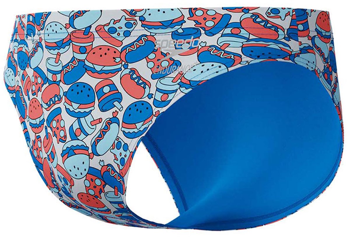 Speedo Ml Printed Zwemslip Blauw UK 36 Man