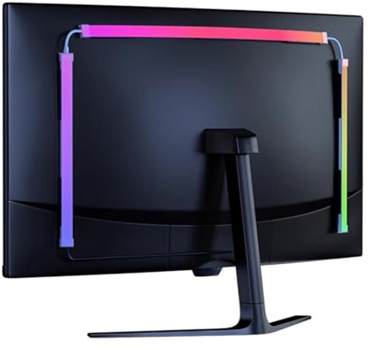 RGBIC Neon Ledstrip voor PC Monitor - Aanpasbare Achtergrondverlichting voor Gaming en Entertainment