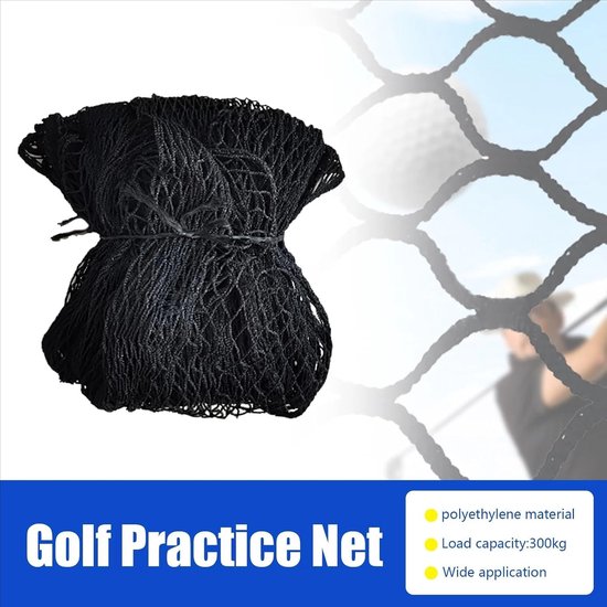 Golf net - ball safety net - football safety net - beschermnet - 4 x 5 m - doelnet - balbeschermer - 10 x 10 cm gaas - voor golf - baseball - hockey - voetbal - rugby - sportisolatie - balkon net van Merkloos — afbeelding 2