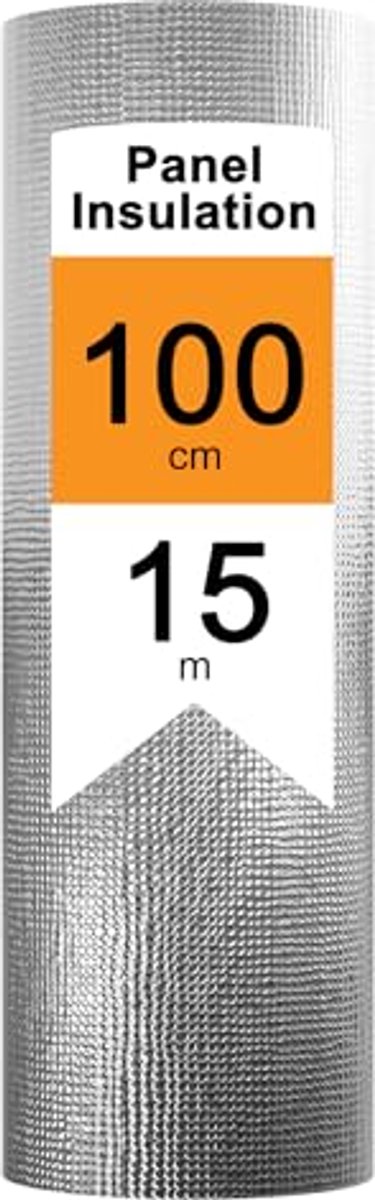 Isolatiefolie voor Warmte-Isolatie - Reflectiefolie 15 m², 3-4 mm Dikte