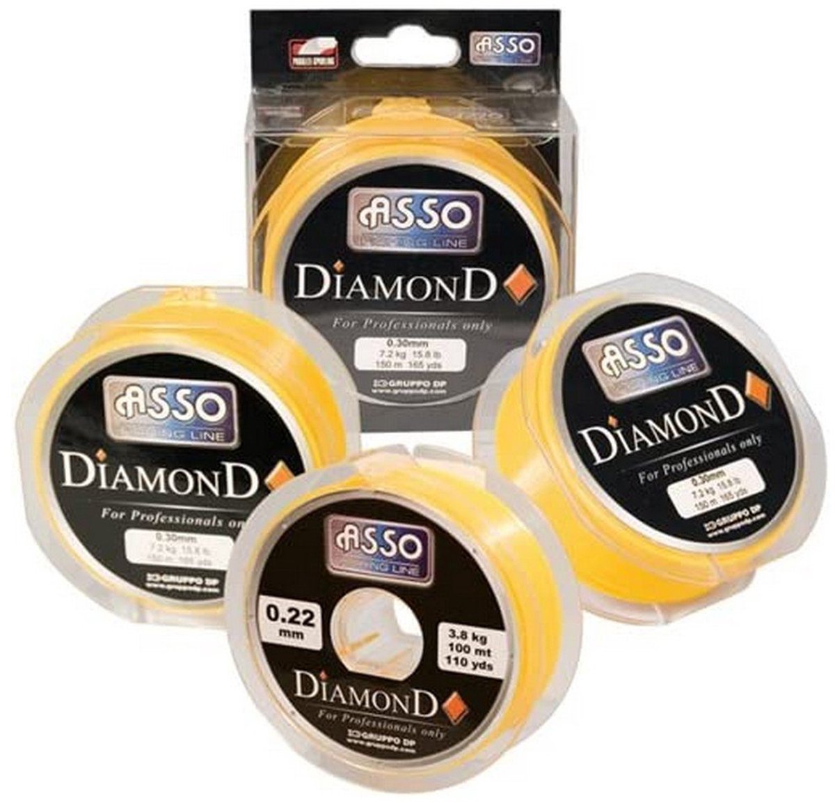 Asso Diamond 300 M Monofilament Geel 0.280 mm