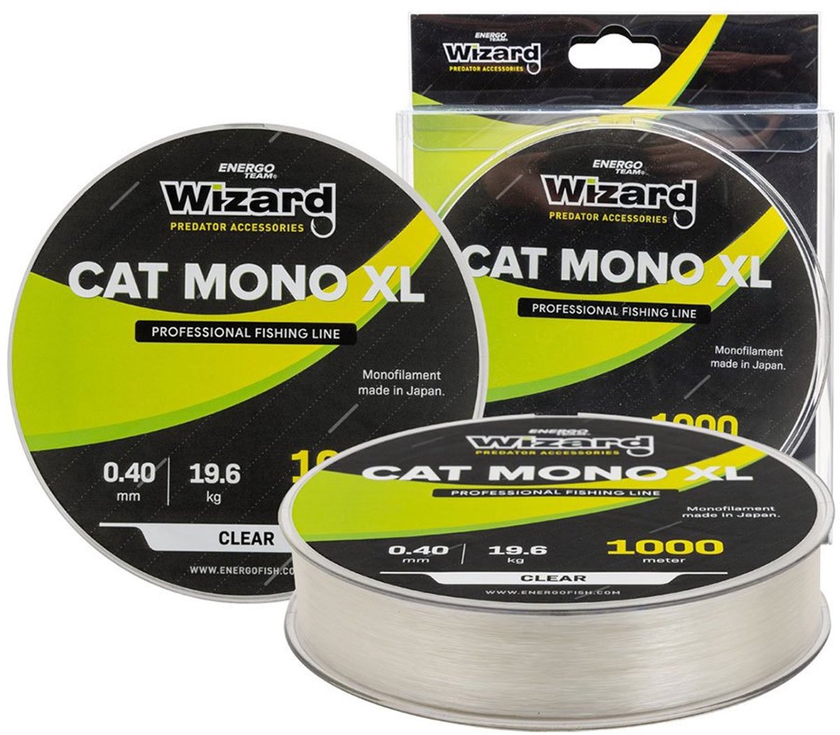 Wizard Cat Xl 1000 M Monofilament Transparant 0.400 mm