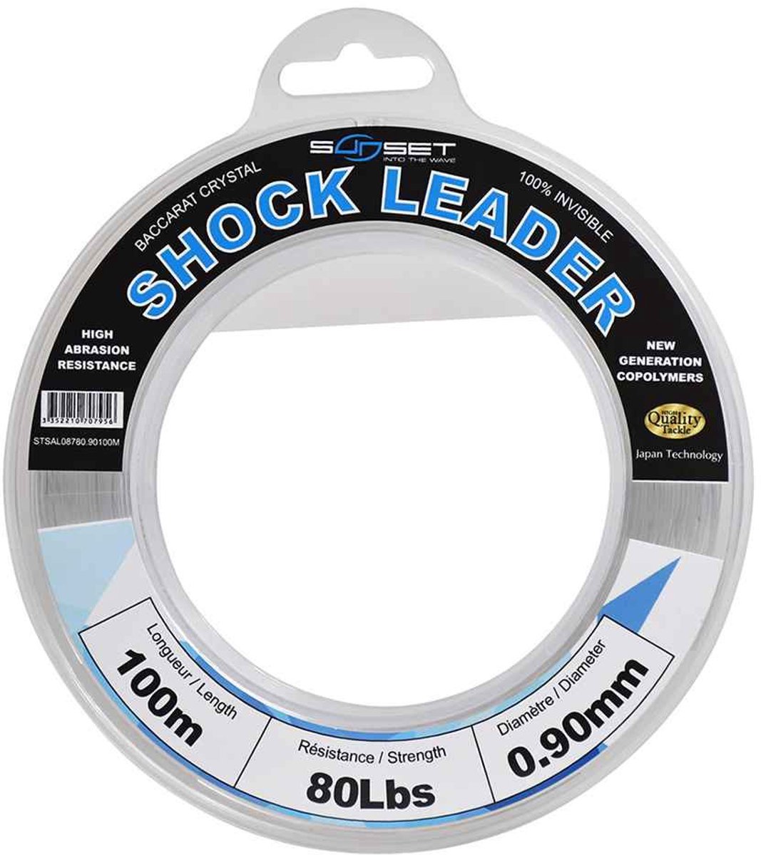 Sunset Rs Competition Shock Leader Baccarat Crystal 100 M Monofilament Transparant 1.00 mm