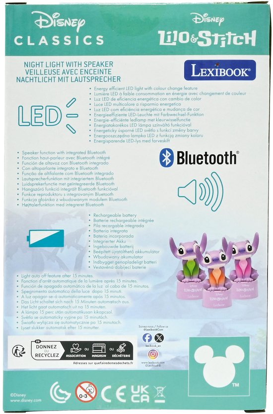 Angel nachtlampje bluetooth speaker van Merkloos — afbeelding 4