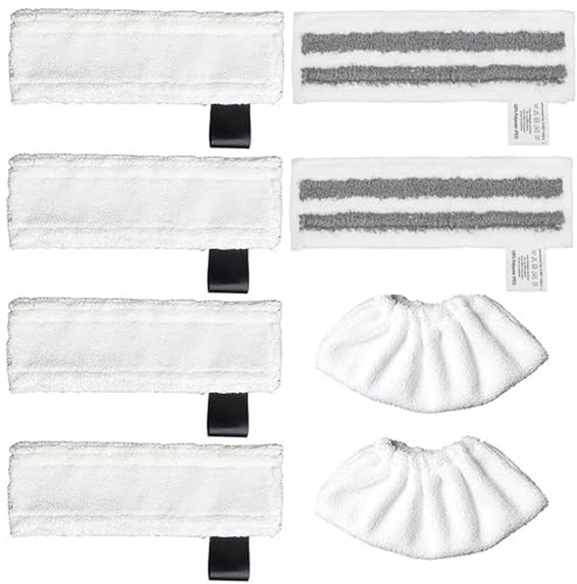 Accessoires voor stoomreiniger - 8 delige set met vloermoppen en stofpads