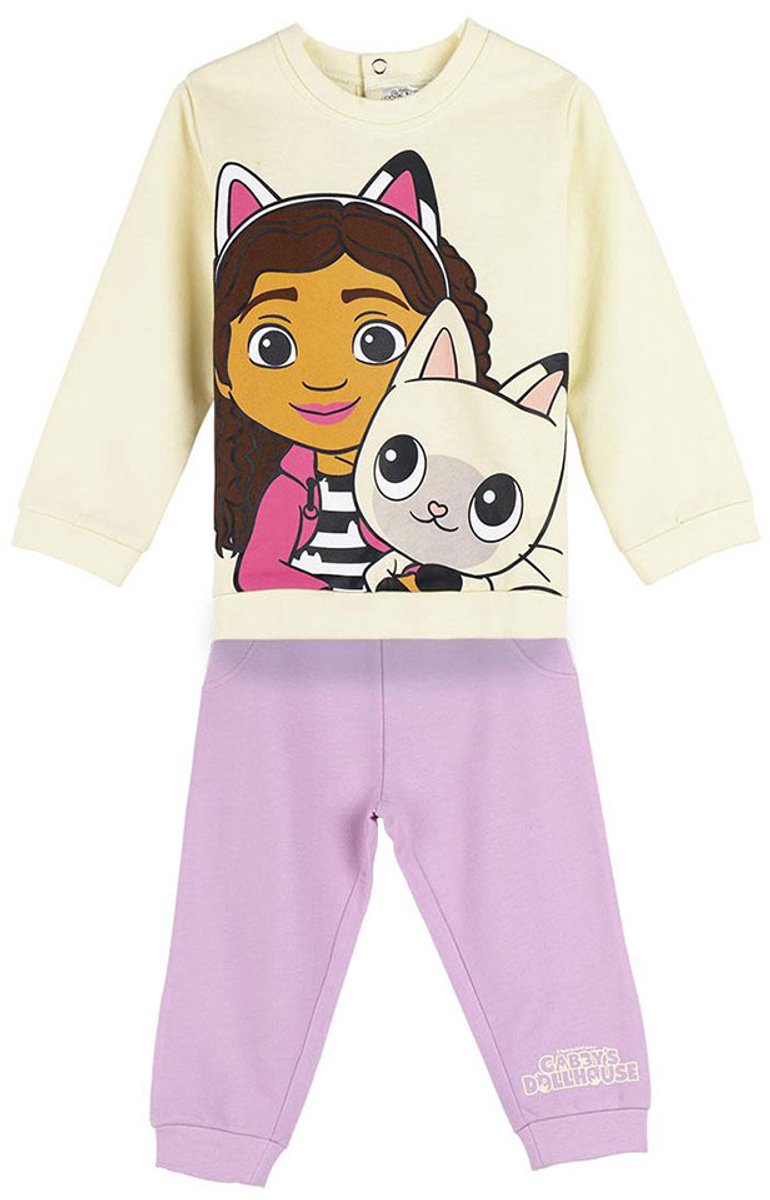 Cerda Group Gabby´s Dollhouse Trainingspak Beige,Paars 18 Months Meisje