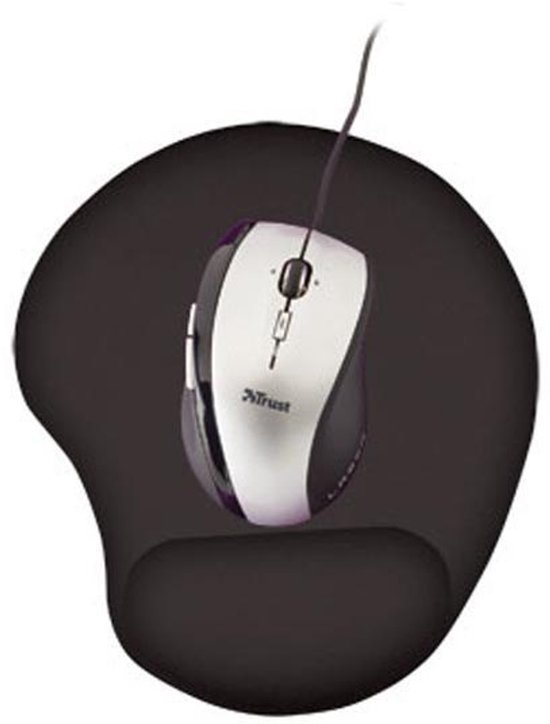 Tapis de souris avec repose-poignet Trust Bigfoot Gel ergonomique noir