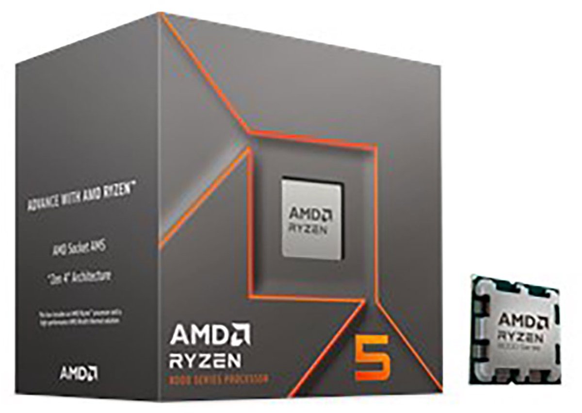 AMD Ryzen 5 8400F Boxed - Desktop CPU - 6 Core - 12 Threads - AM5