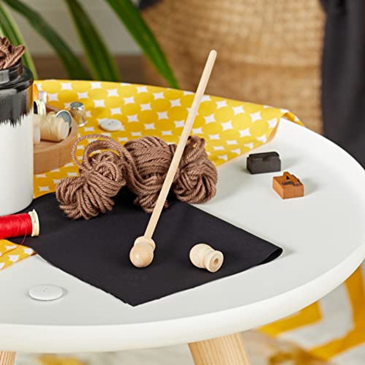 Houten sierstang 17 cm voor decoratie