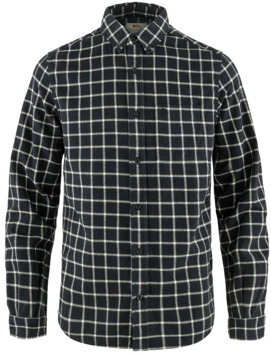 Fjällräven Övik Flannel Overhemd Met Lange Mouwen M Man Marineblauw