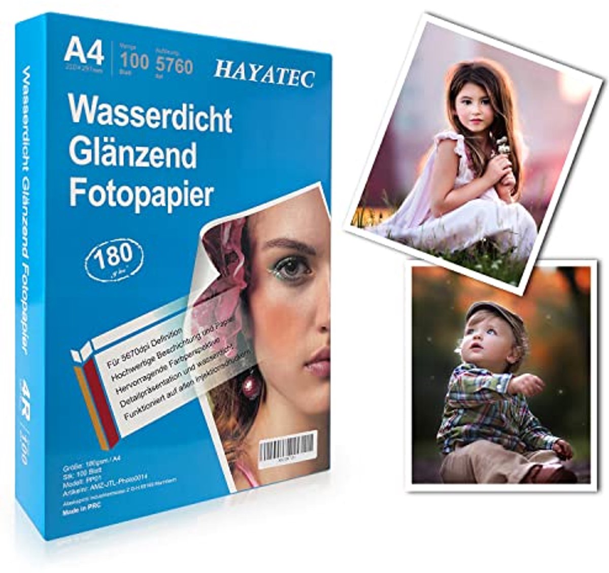 Hoogglanzend Fotopapier 180 g/m² A4 - 100 Vellen Voor Inkjetprinters