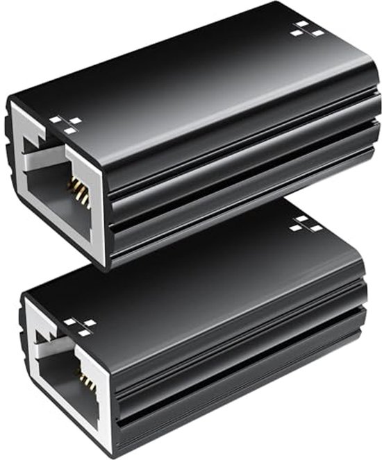 RJ45 Koppeling LAN Kabelverlenging - Ethernet Netwerkkabelverbinder 10 Gigabit Voor Netwerkkabels, Netwerk Koppelaar, Patchkabel, Cat8, Cat7, Cat6, Cat5e, Cat5 (2 stuks RJ45 Koppeling LAN Kabelverlenging - Ethernet Netwerkkabelverbinder 10 Gigabit Voor Netwerkkabels, Netwerk Koppelaar, Patchkabel, Cat8, Cat7, Cat6, Cat5e, Cat5 (2 stuks